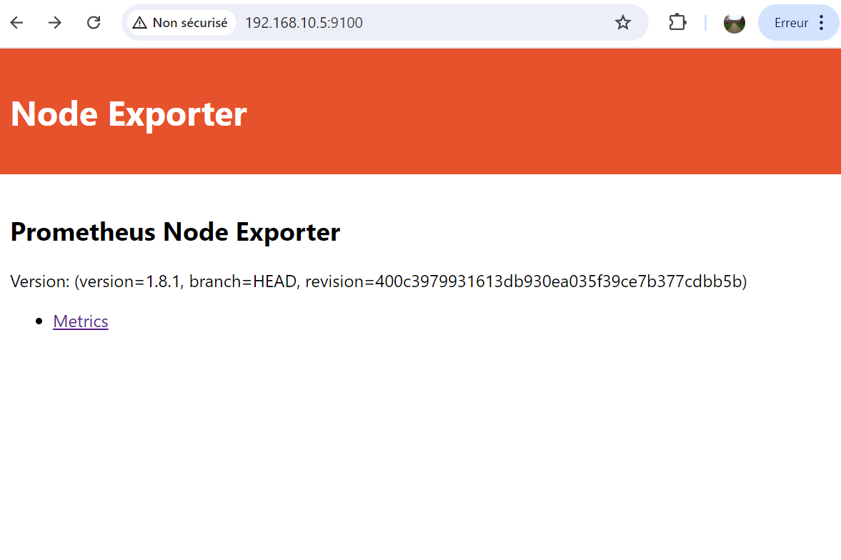 Node exporter home page